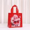 StoBag Santa Claus Christmas Gift Wrapping Bags Luxury Designer Bags Red Candy Holiday Tote Bags for Sweets Kids Party Gift Use