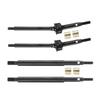 Steel Front Rear Axle Shafts 5mm Extended +2mm Thread Longer Driveshaft for 1/18 RC Crawler Car TRX4M Upgrade Parts