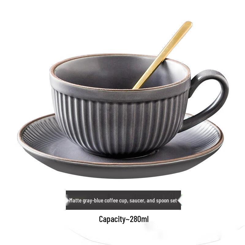 Vintage European Ceramic Coffee Cup Set