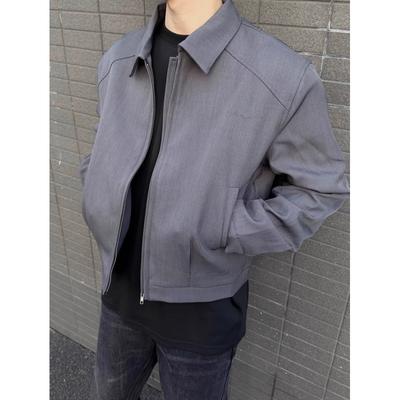 Blazer Men's Autumn Simple Casual Loose Short Jacket
