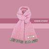 New Soft and Waxy Raw Edge Knitted Small Scarf for Women in Autumn and Winter Warm and Versatile Student Couple Woolen Scarf Trendy
