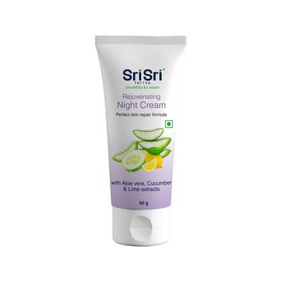 Sri Sri Rejuvenating Night Cream - Perfect Skin Repair Formula, 60 G