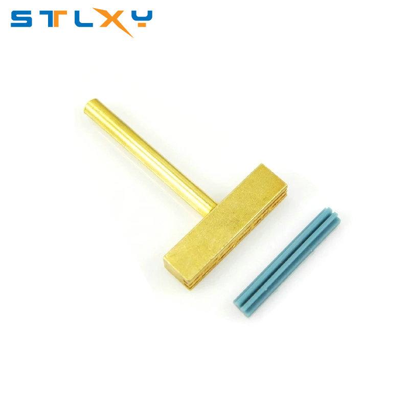 30W 40W 60W LCD flat wire welding tool LCD screen wire hot pressing head T-shaped all copper electric soldering iron head