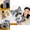 Cute Raccoon Plush Toy For Girls Perfect Companion For Bedtime