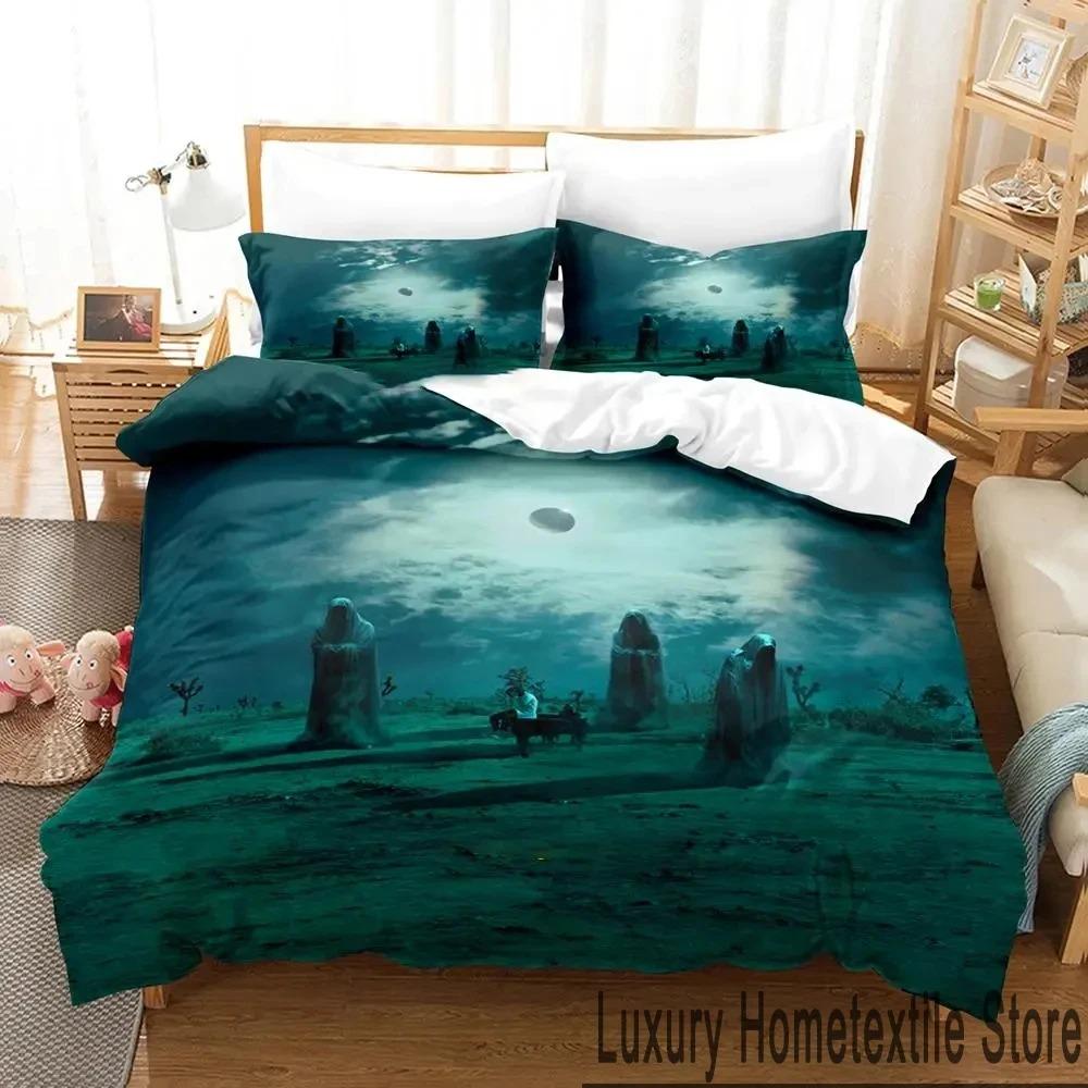 3D Druck Yeat Rapper Bettwäscheset Doppel Einzel König Bettbezug Bettdecke Kissenbezug Jungen Mädchen Erwachsene Schlafzimmer