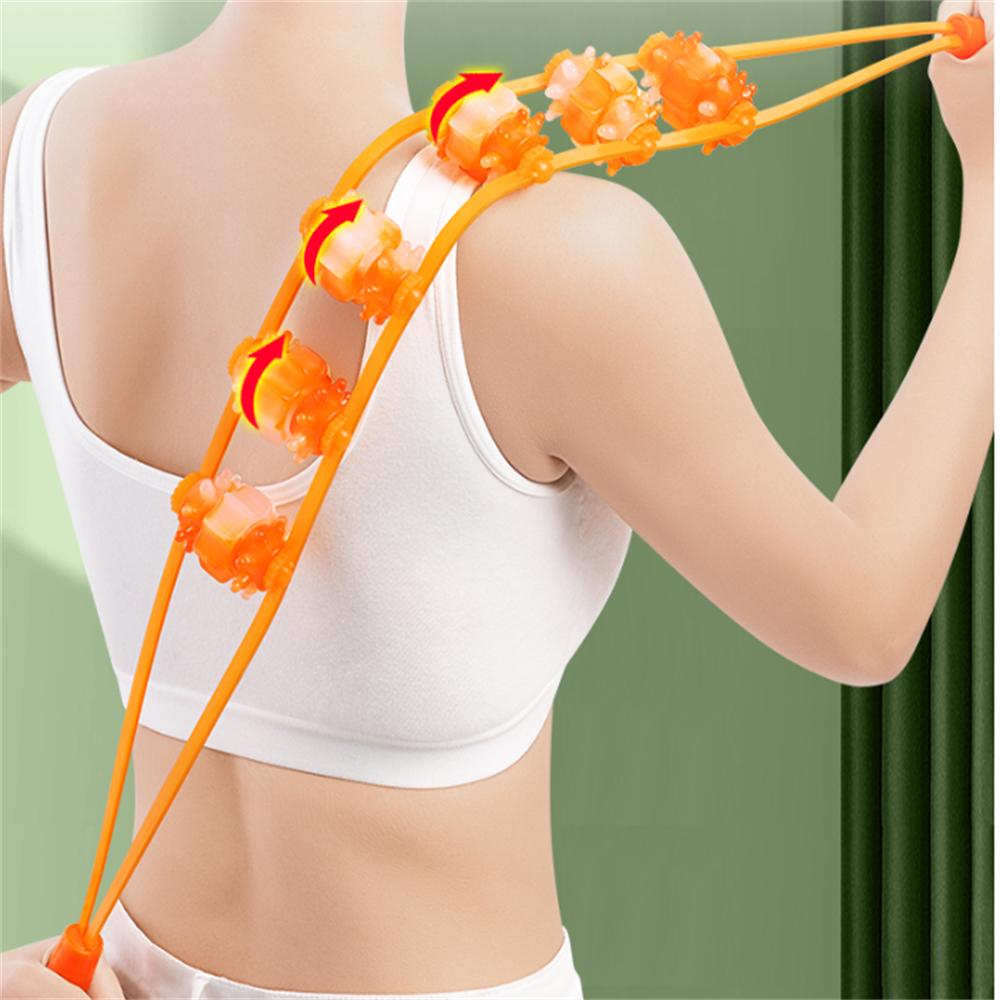 Back Shoulder Neck Muscle Massager, Meridian Massage Tool, Cellulite Foot Body Massager, Fitness Physiotherapy Massage Roller