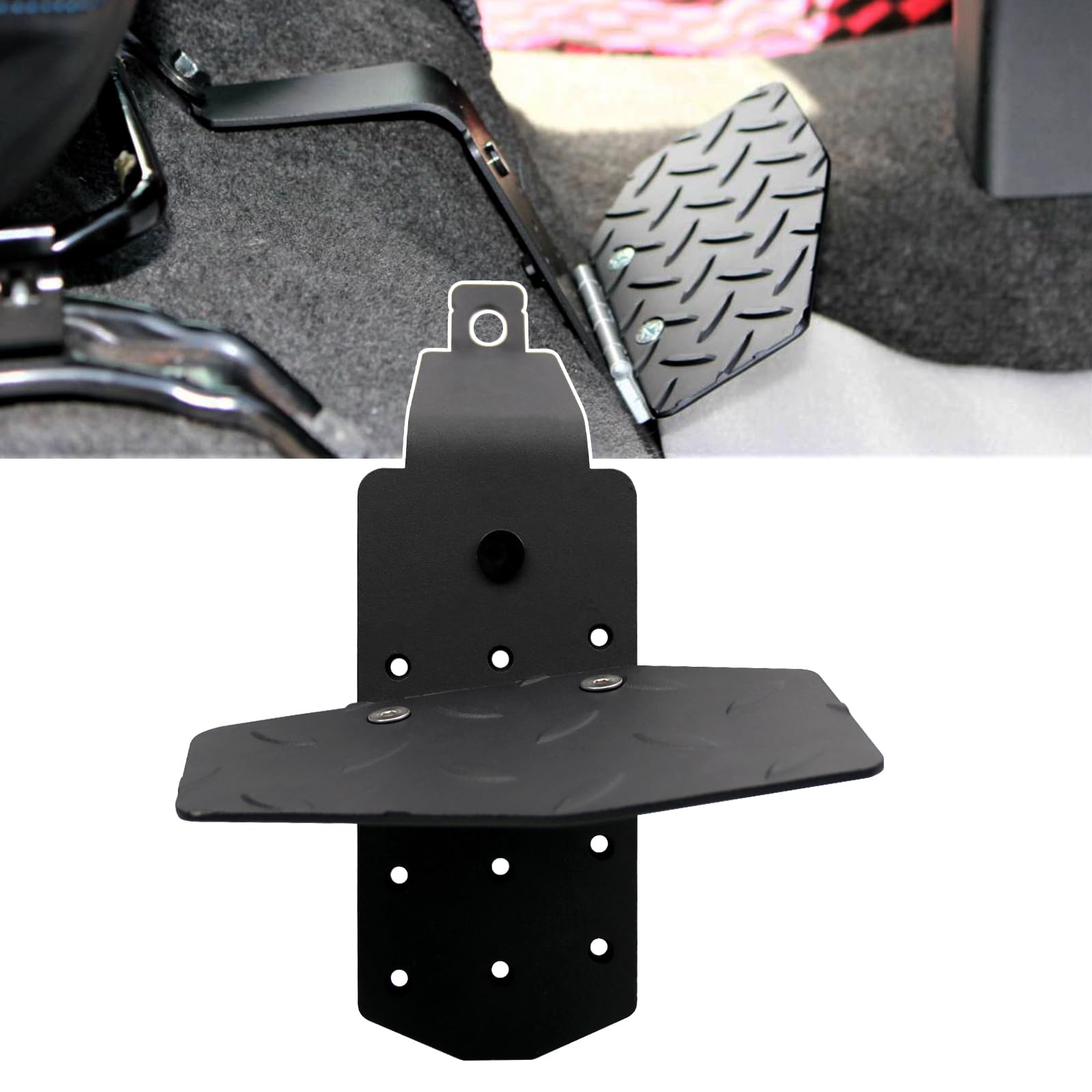 

Jeyaic Hiace 200 Series 1-6 Footrest & Mat Driver Footrest Folding Footrest Leg Pad Footrest Leg Pad Foldable Black чёрный