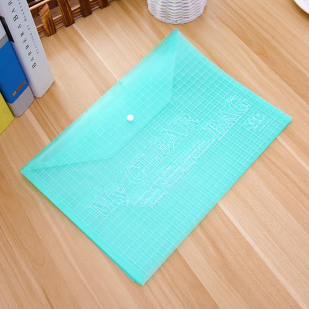 1/5/10 A4 PVC Plastic Document Bag Paper Office Supplies Clear File Folder Bags