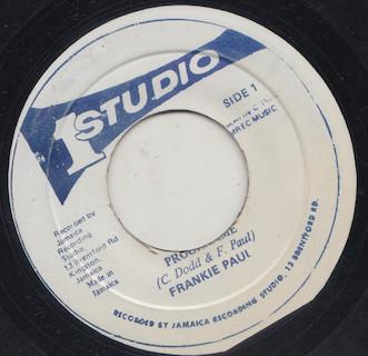 

7inch Record FRANKIE PAUL Programme NONE Studio One Jamaica Reggae Ska Dub Used