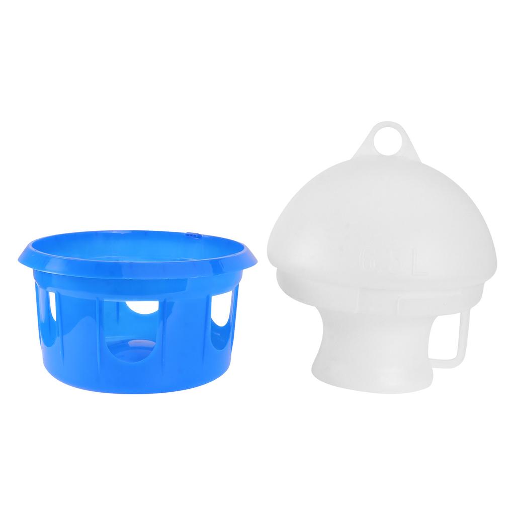 6.5L Auto Drink Dispenser for Birds Heavy Duty Water Feeder Suitable Parrot Pigeon Cage Outdoor Indoor Cleaning Convenient White