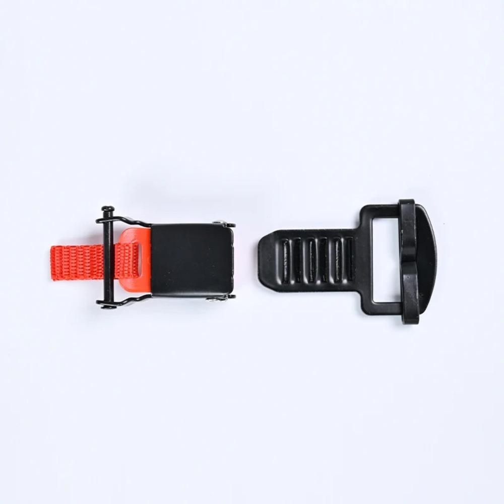 6 Gear Adjustment Bike Helmet Clip Black/Red Helmet Accessories  for Scooter Bicycle Accessories