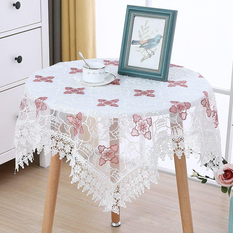 

Поліестерова Кругла Скатертина - Вишита Кульбаба з Мереживною Облямівкою, Покриття для Кухонної Їдальні, Домашній Декор, Святкова Вечірка, Весілля, Сад, Кемпінг 145*145cm