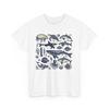 Strand Vibe T-shirt | Zomer Oceaan Golven | Vintage Zeedieren Oceaanleven Shirt