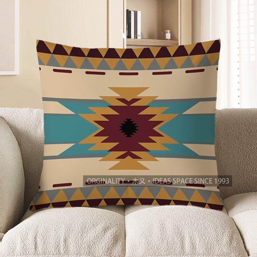 Home Decor Geometric Pattern Throw Pillow For Modern Home Pattern Cushion Cover Suitable For Sofa Bedroom Car Pillow Cover
