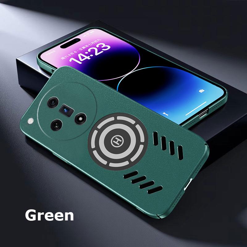 For Oppo Find X7 X3 X6 X5 Pro Ultra Rock Sand Ice Magnetic Heat Dissipation Matte Anti-fingerprint PC Case Breathable Cooling Cover Shell