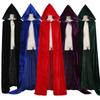 Reversible Design Hooded Robe Full Length Long Cape New Arrival Velvet Cloak  Anime Convention