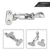 Schließfach Boots Tür Riegel Schloss Anti-Klappern Einfache Installation Halteklammer Marinequalität Teile Ersatz 110*50mm Silber