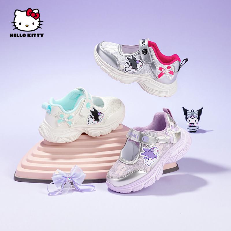 Kulomi Children's Shoes Sweet Girls' Stylish Sports Shoes 2026 Summer New Soft Soled Hollow Breathable Sandals