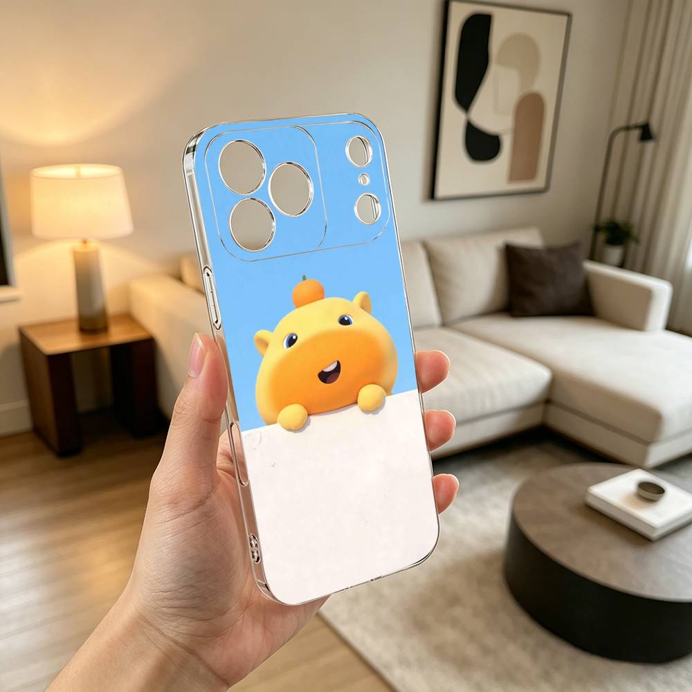 Gfit Lu lu C-Capybara-PC  Phone Case For iPhone 17 16 15 14 13 12 11 Mini Pro Max Plus Transparent Cover iPhone15plus