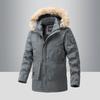 New Winter Waterproof Cotton Coat, Removable Hooded Cotton Coat, Men's Mid-length Thickened Cotton Jacket, Men's Jacket