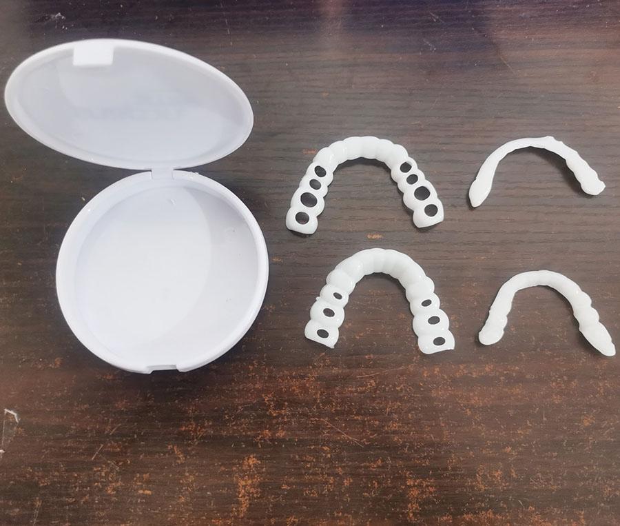 1 set of removable teeth upper and lower dental veneers dentures artificial tooth linings