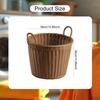Laundry Basket Bin with Handles Organizer Hamper Pp Material Modern Elegant Design Suitable for