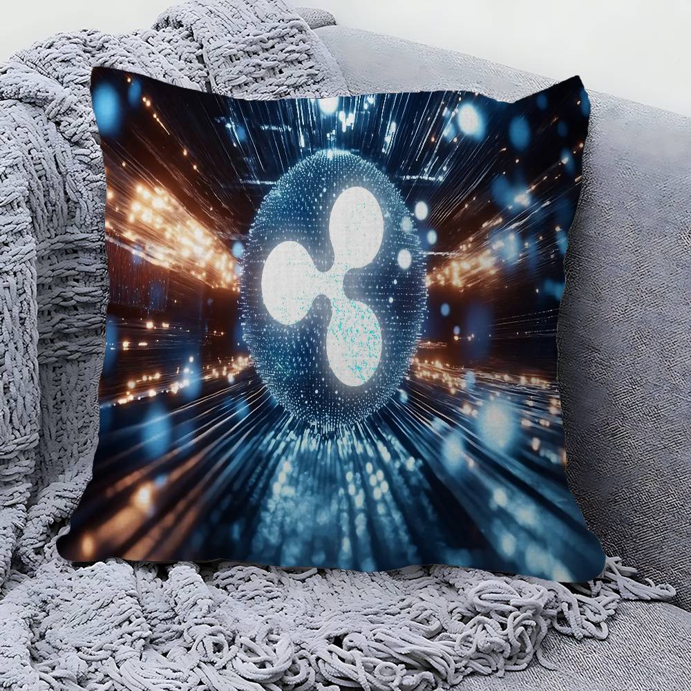 Xrp Ripple Crypto Pillow Anime Pillow Sofa Bed Head Pillow Cover Cushion Cover 45x45 Cm Fashion