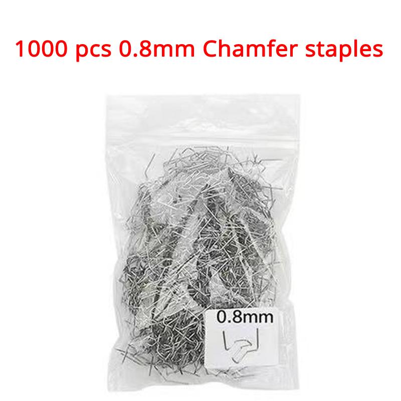 1000pcs Car Bumper Bodywork Plastic Stapler Repair Kit Welding Nails 0.6mm For Plastic Welder S Wave Staples Soldering Supplies