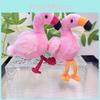 Adorable Flamingo Plush Toy Keychain Soft Fluffy Doll For Kids And Collectors