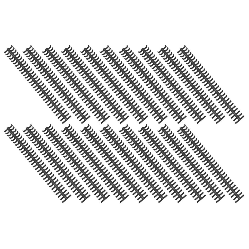 20Pcs Plastic Binding Coils 30 Hole Round Design Loose Leaf Notebook Rings for DIY School Office Report Presentation Binding