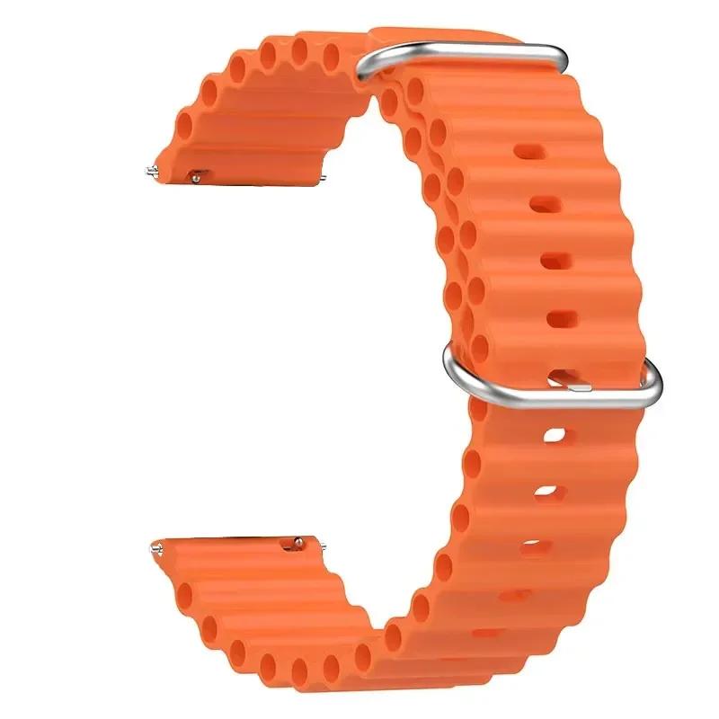 22mm Silicone Strap for Amazfit Bip 6 5 Bip6 Bracelet Smart Watch Quick Ocean Breathable Wristband for Amazfit Bip6 Accessories