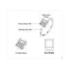 JewelryPalace 5A CZ Oval Solitaire Classic 925 Silver Wedding Engagement Ring for Woman Anniversary Gift Fine Jewelry