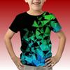 2025 Kids Clothes 3D Print Cute Cartoon Bear Short Sleeves Graphic T Shirts Outdoor Comforts Casual Tops T-Shirts for Children
