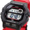 Casio CASIO Sports Gear Digital Men's Watch with 60 Lap Memory Function WS-1400H-4AV Overseas Model Black x Red
