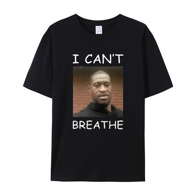 2026 Nuevo Divertido Puedo Respirar Meme Estampado Gráfico Alta Calidad Hombre Manga Corta Cuello Redondo Transpirable Cómodo Suelto Camiseta