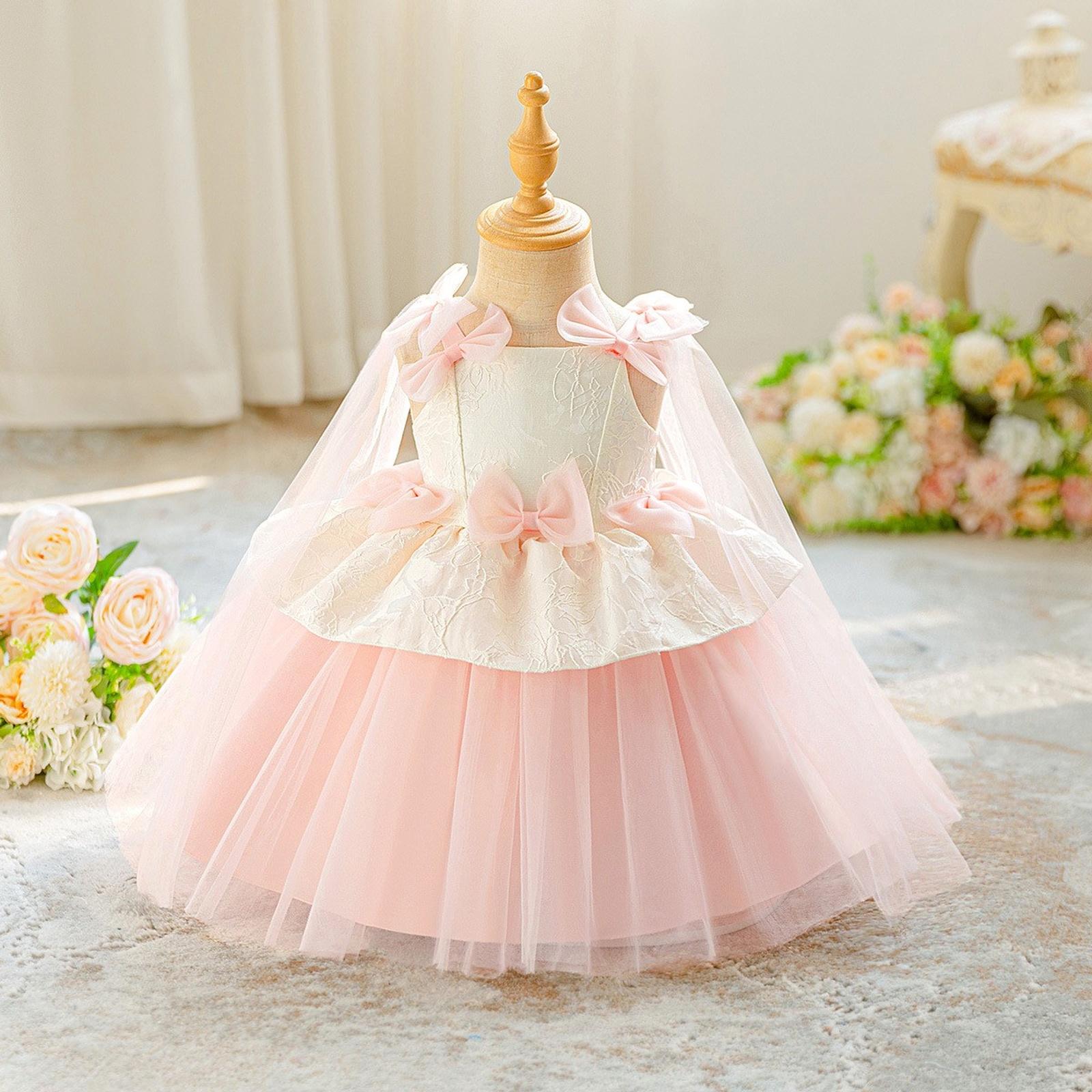 

Платье принцессы для девочек для выступления 110 розовый