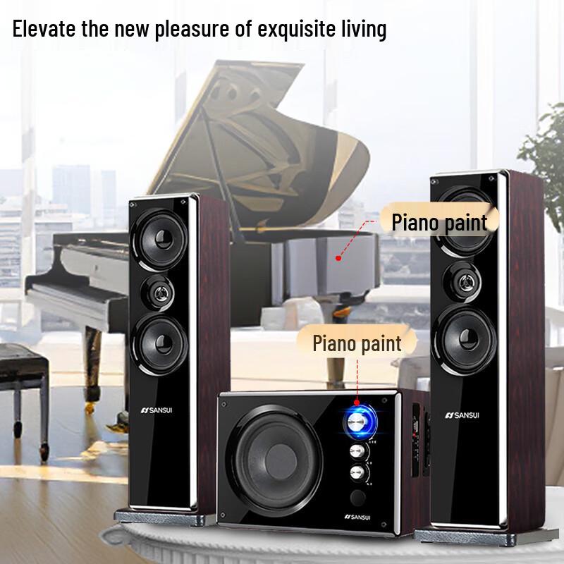 SANSUI Active Bluetooth Home Theater & Karaoke Speaker System