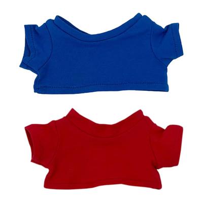 Niannyyhouse 10cm, 15cm, 20cm Plush Clothes, T-Shirt, Multicolored Bottoms, Shirt, Cotton Doll Outfit (A2, 10cm)