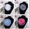 Chest Flower Clothing Patch 3D Clothes Appliques Wedding Dress Organza Large Flower Patch  Sewing