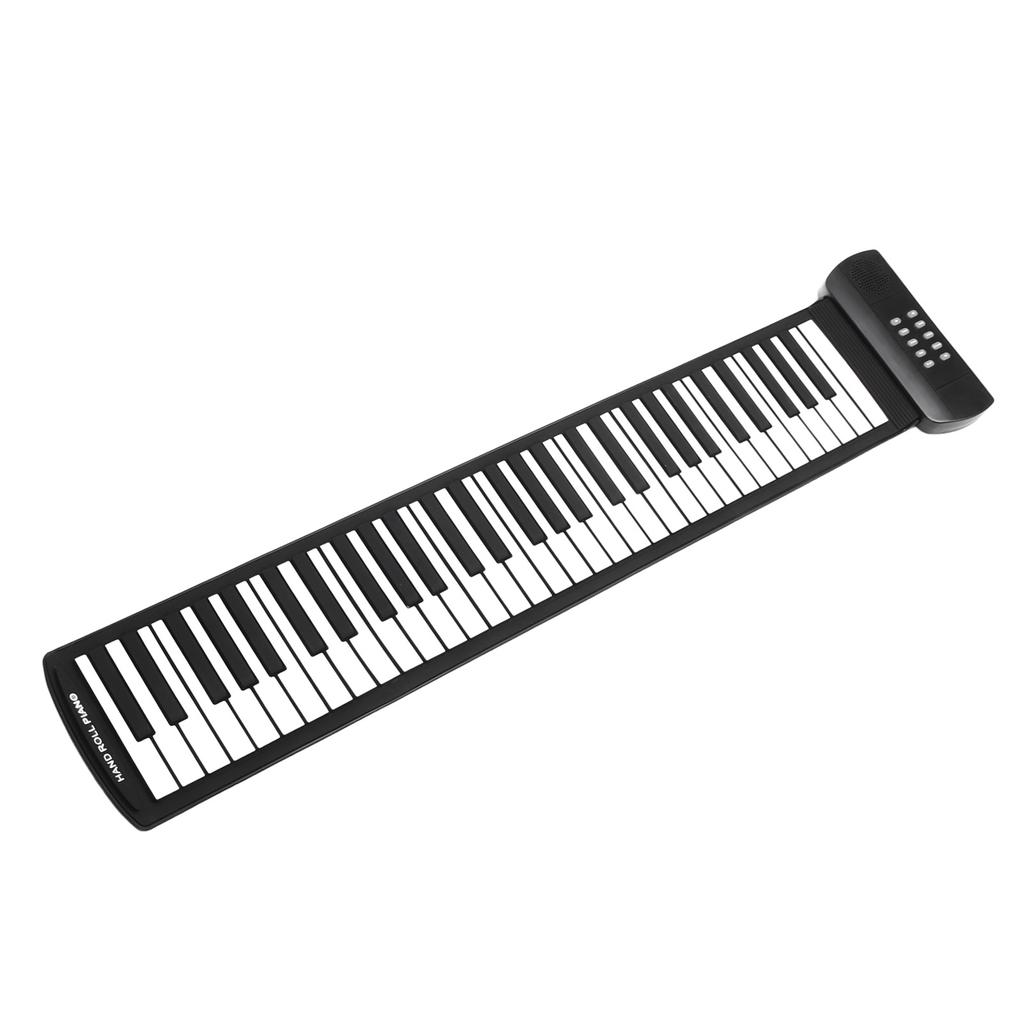 Roll Up Piano Kids 61 Keys Electronic Thicken Portable Foldable USB Rechargeable Keyboard