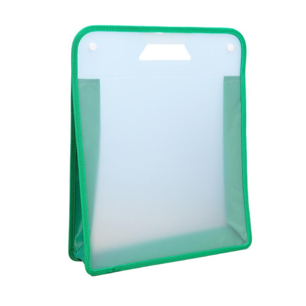 

Шлифовальная Прозрачная Папка для файлов Портативная Расширяющаяся Сумка для файлов A4 Сумка для хранения файлов Студенты Square Green