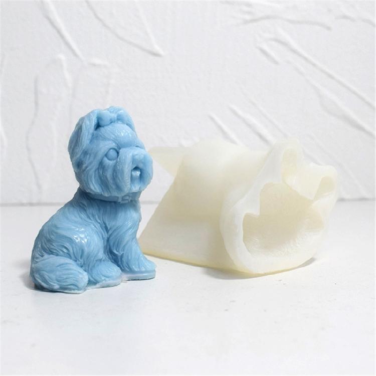 Puppy Candle Molds Lovely Dogs Silicone Mould DIY Baking Molds Craft Soap Mould