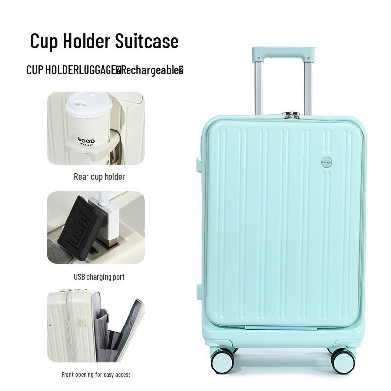 PACKAGE FASHION Front-Opening Luggage Suitcase 20 inch