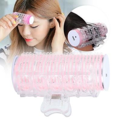 USB Portable Hair Roller Bangs Curling Hair Styling Tool Mini Electric Hair CurlerPink