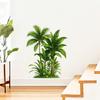 Sticker Mural Plantes Vertes Auto-adhésif Imperméable PVC Printemps Plantes Florales Sticker Décoration Murale Maison Bureau Salon Chambre Autocollant
