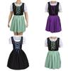 Vintage Style Bavarian Dirndl Dress For Oktoberfest And Festival Cosplay