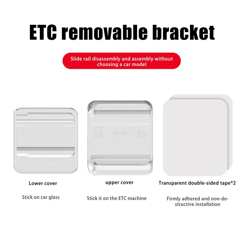 

Car Toll Pass Holder Adhesive Sticky Etc Bracket Adhesive Removable Easy Installation Compact Toll Pass Holder For Windshield прозрачный