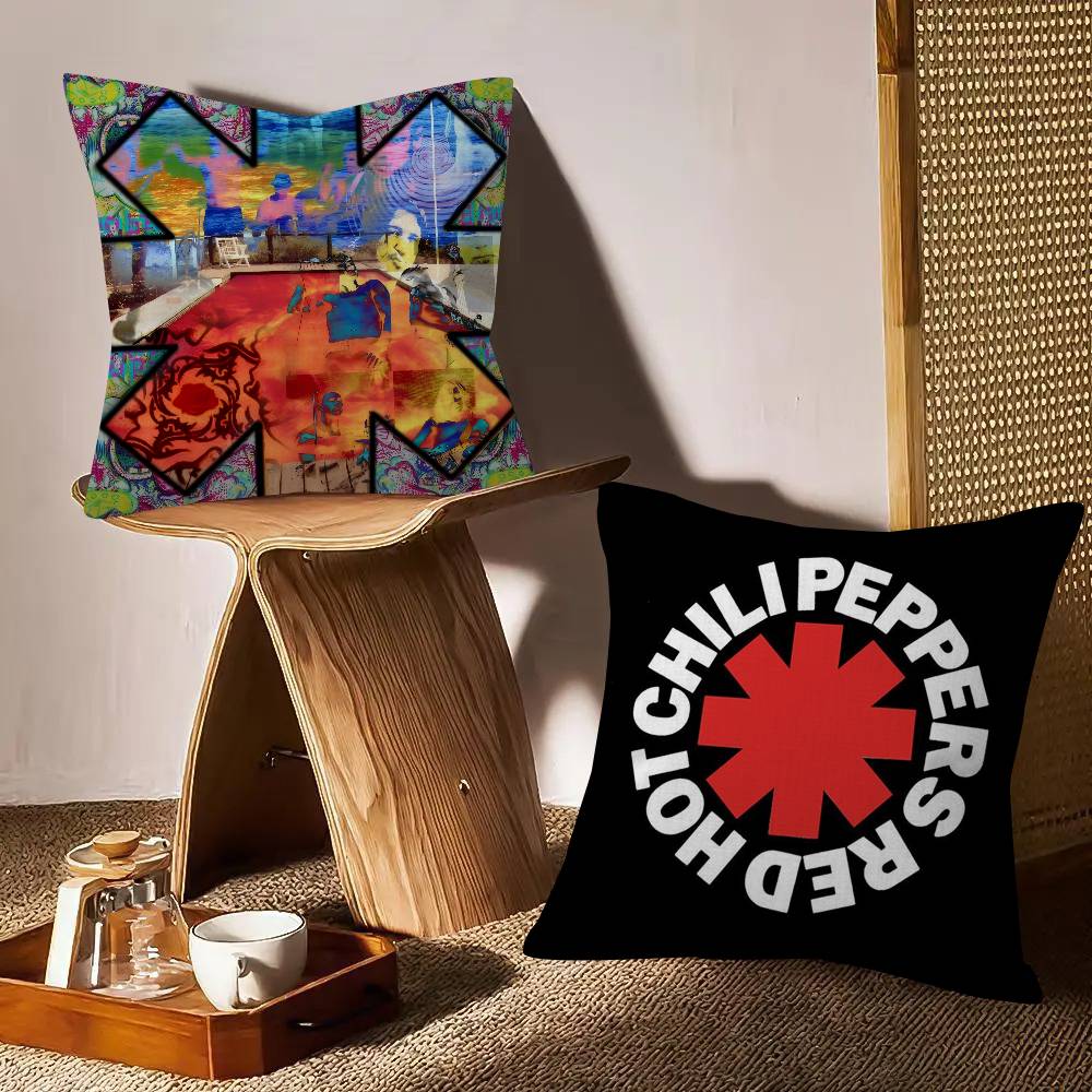 R-Red Hot C-Chili Peppers   Pillow Gifts Home Office Furnishings Bedroom Sofa Car Cushion Cover Case 45x45cm