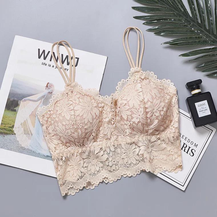 Beautiful Lace Back Cross-Border Camisole: Anti-Exposure, Sexy, Thin-Style Girls' Lingerie