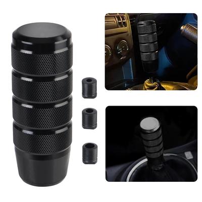 Manual Transmission 95MM Non-Slip Aluminum Knurled Shifter Lever Knob Universal Gear Shift Knob Car Tool